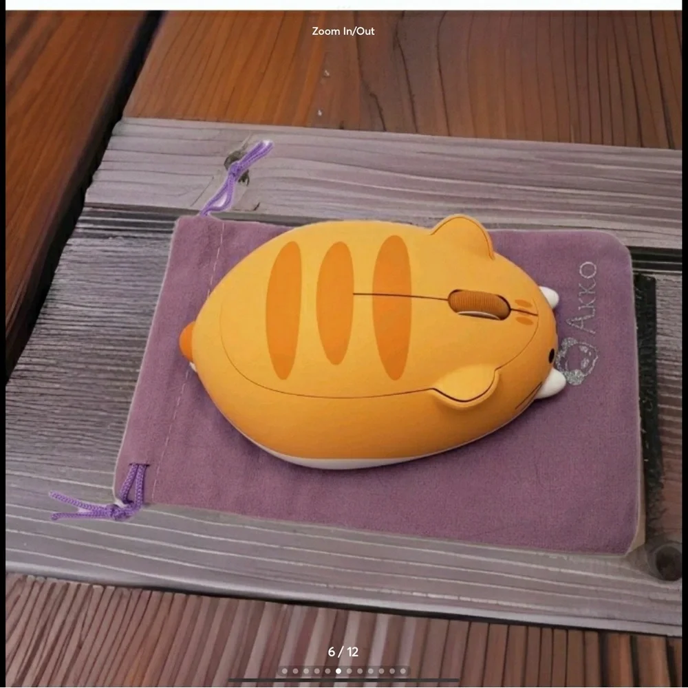 Akko Kate Orange Cat Wireless Mouse